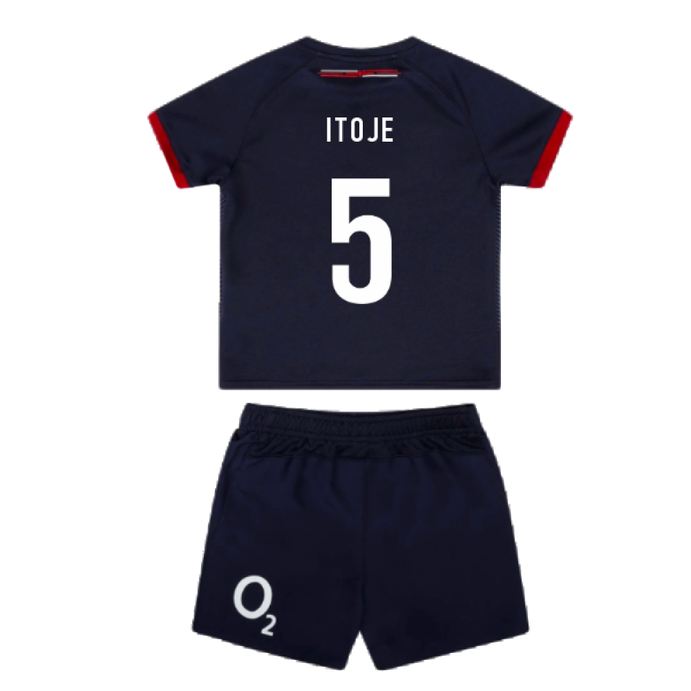 2023-2024 England Rugby Alternate Replica Infant Kit (Itoje 5) Product - Hero Shirts Umbro   