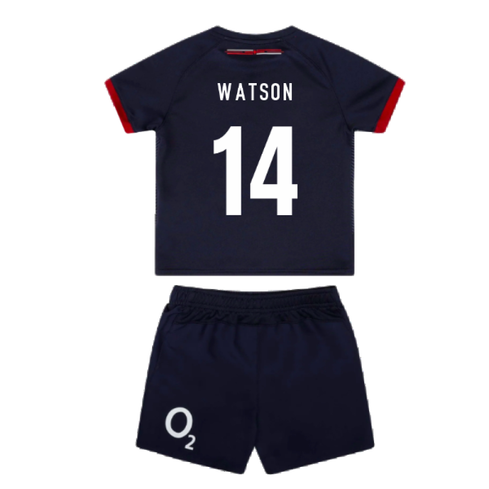 2023-2024 England Rugby Alternate Replica Infant Kit (Watson 14) Product - Hero Shirts Umbro   