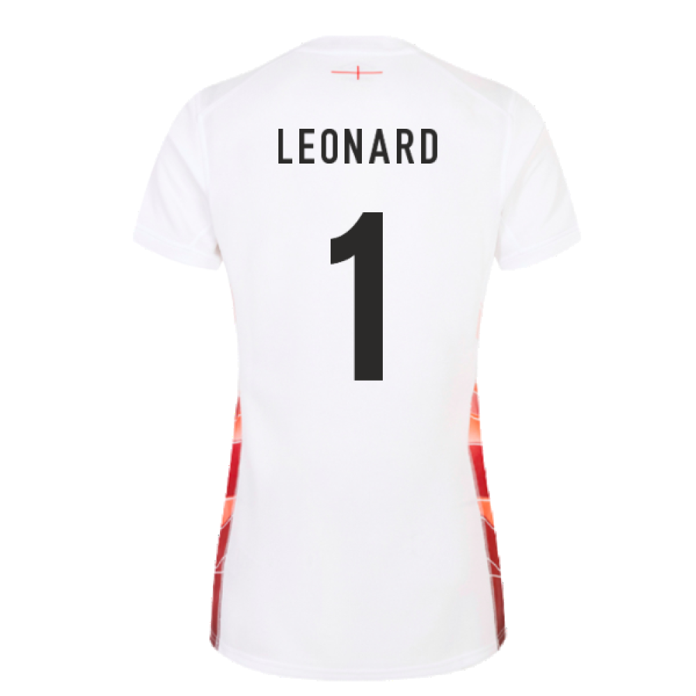 2023-2024 England Rugby Red Roses Rugby Jersey (Ladies) (Leonard 1) Product - Hero Shirts Umbro   