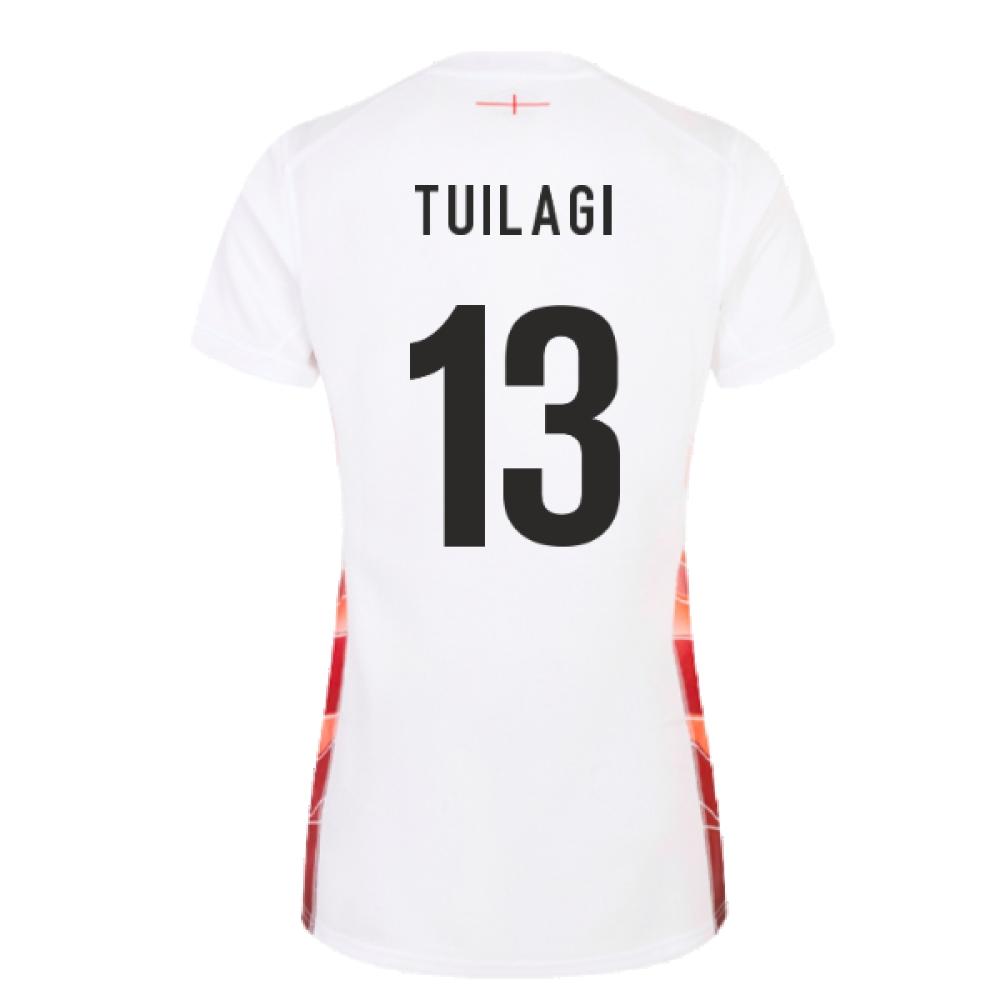 2023-2024 England Rugby Red Roses Rugby Jersey (Ladies) (Tuilagi 13) Product - Hero Shirts Umbro   