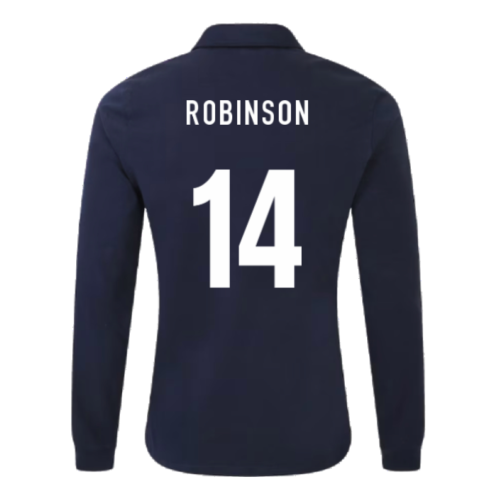 England RWC 2023 Alternate Rugby LS Classic Shirt (Robinson 14) Product - Hero Shirts Umbro   