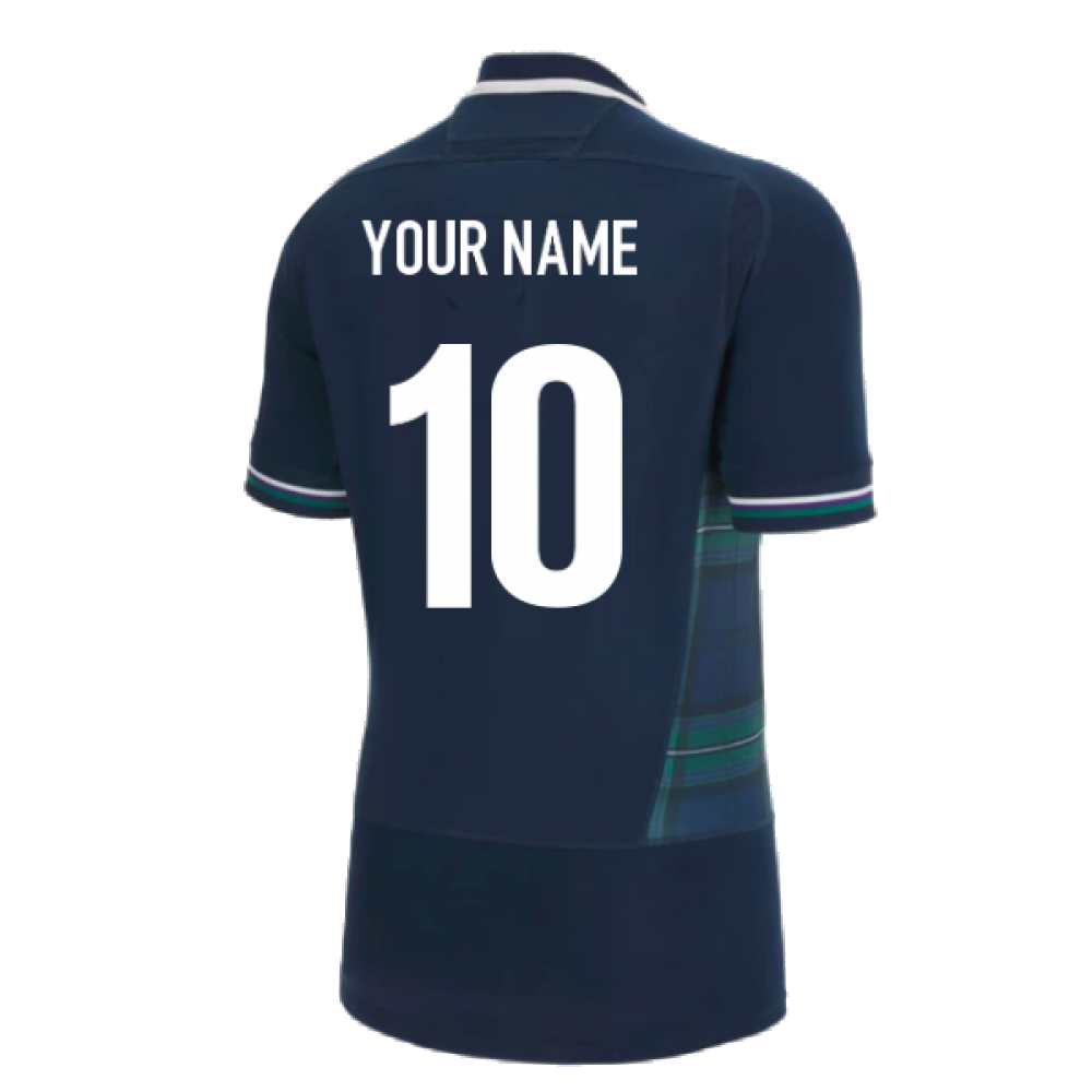 Scotland RWC 2023 Limited Edition Bodyfit Home Rugby Shirt (Your Name) Product - Hero Shirts Macron   