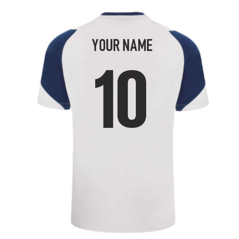 Scotland RWC 2023 Rugby Training T-Shirt - White (Your Name) Product - Hero Shirts Macron   