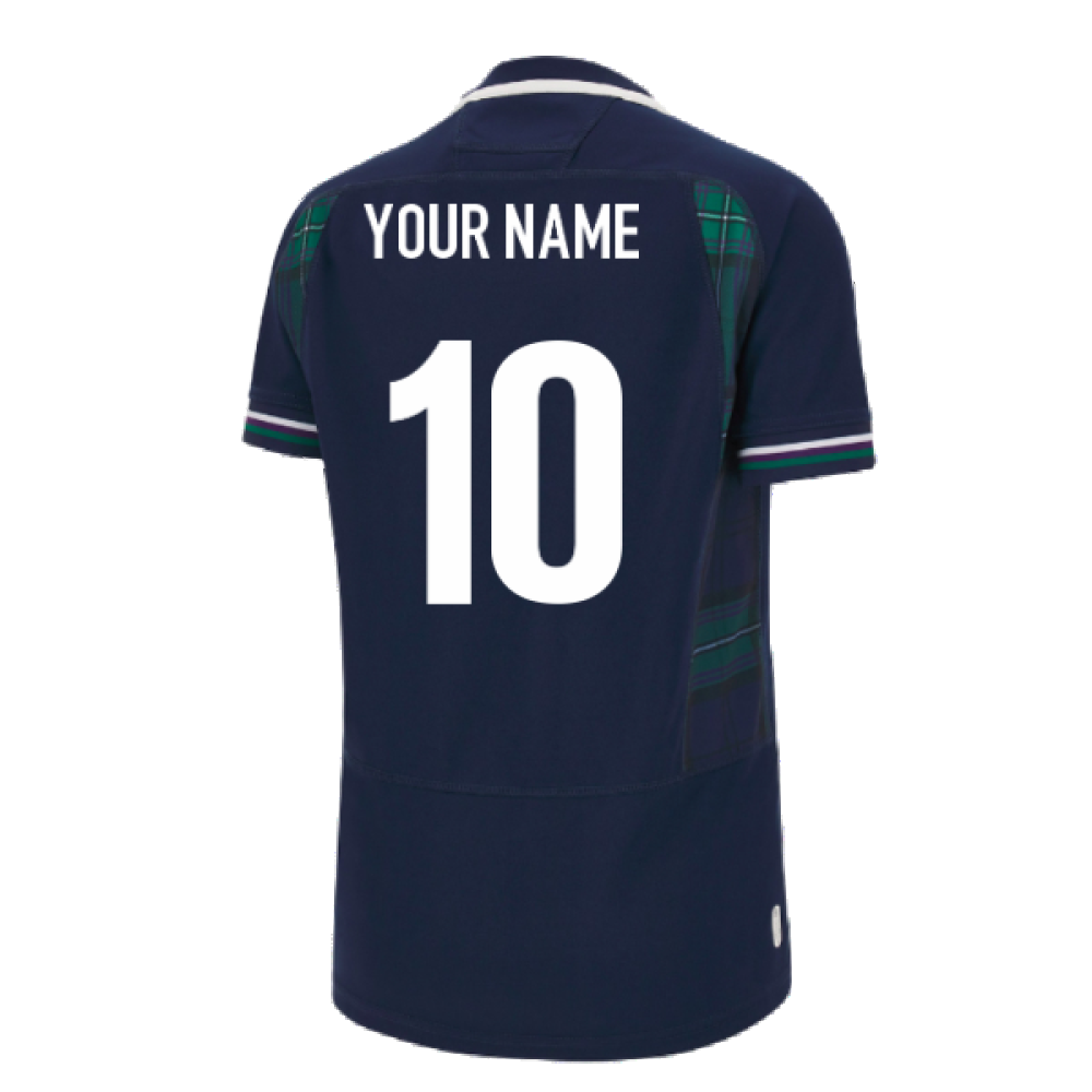 Scotland RWC 2023 Home Rugby Poly Replica Shirt (Ladies) (Your Name) Product - Hero Shirts Macron   