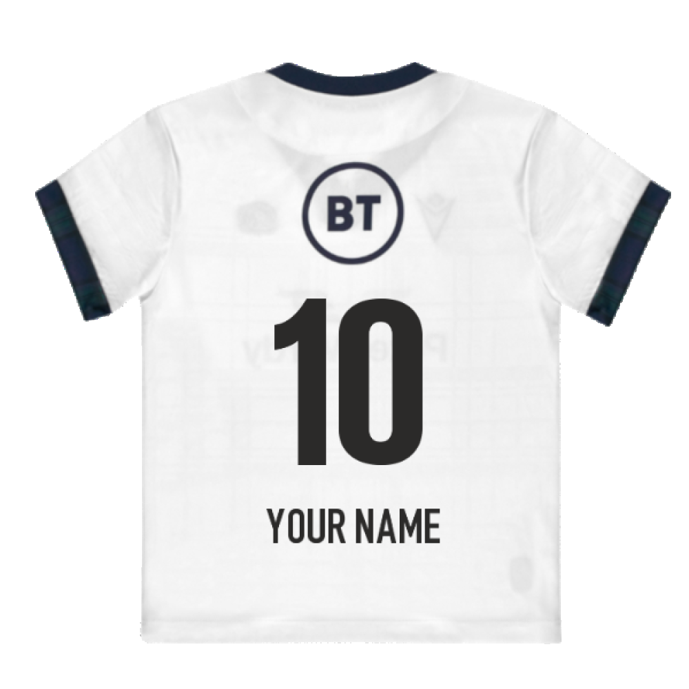 2023-2024 Scotland Away Little Kids Rugby Shirt (Your Name) Product - Hero Shirts Macron   