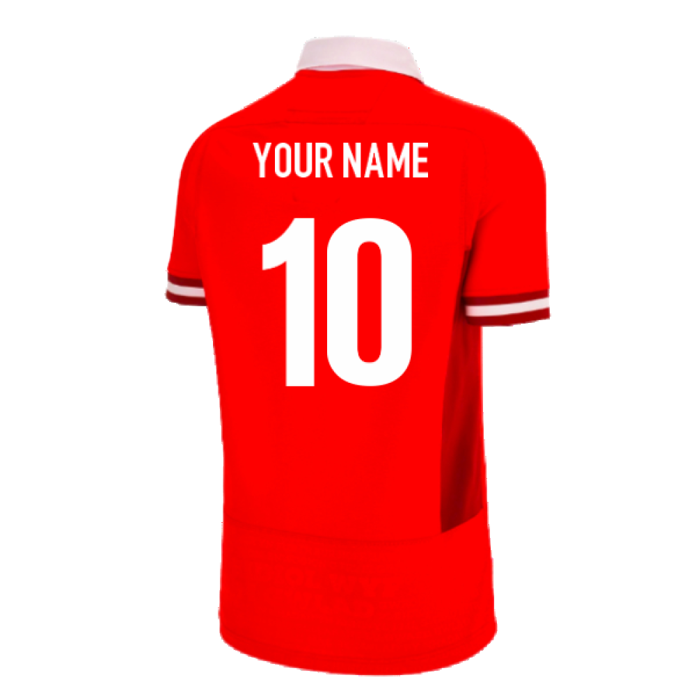 Wales RWC 2023 Home Welsh Rugby Shirt Special Edition (Your Name) Product - Hero Shirts Macron   