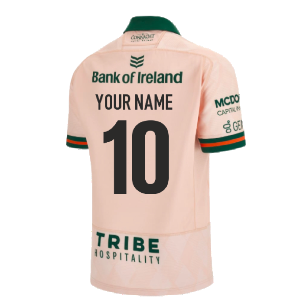 2023-2024 Connacht Rugby Away Replica Shirt (Your Name) Product - Hero Shirts Macron   