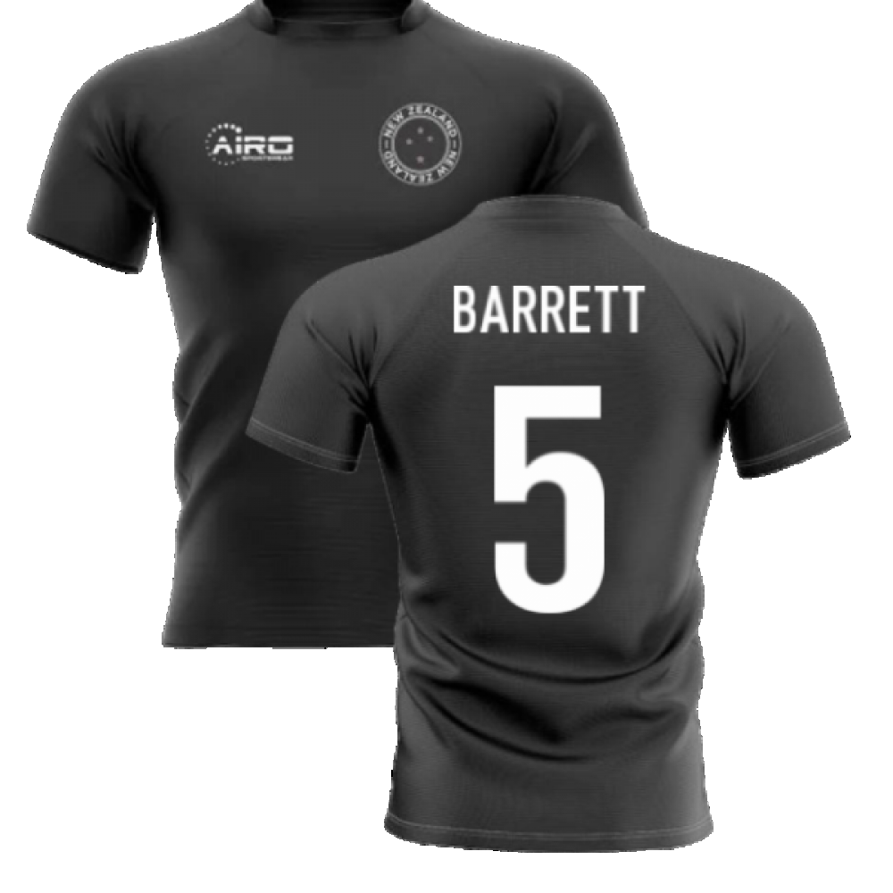 2024-2025 New Zealand Home Concept Rugby Shirt (Barrett 5) Product - Hero Shirts Airo Sportswear   