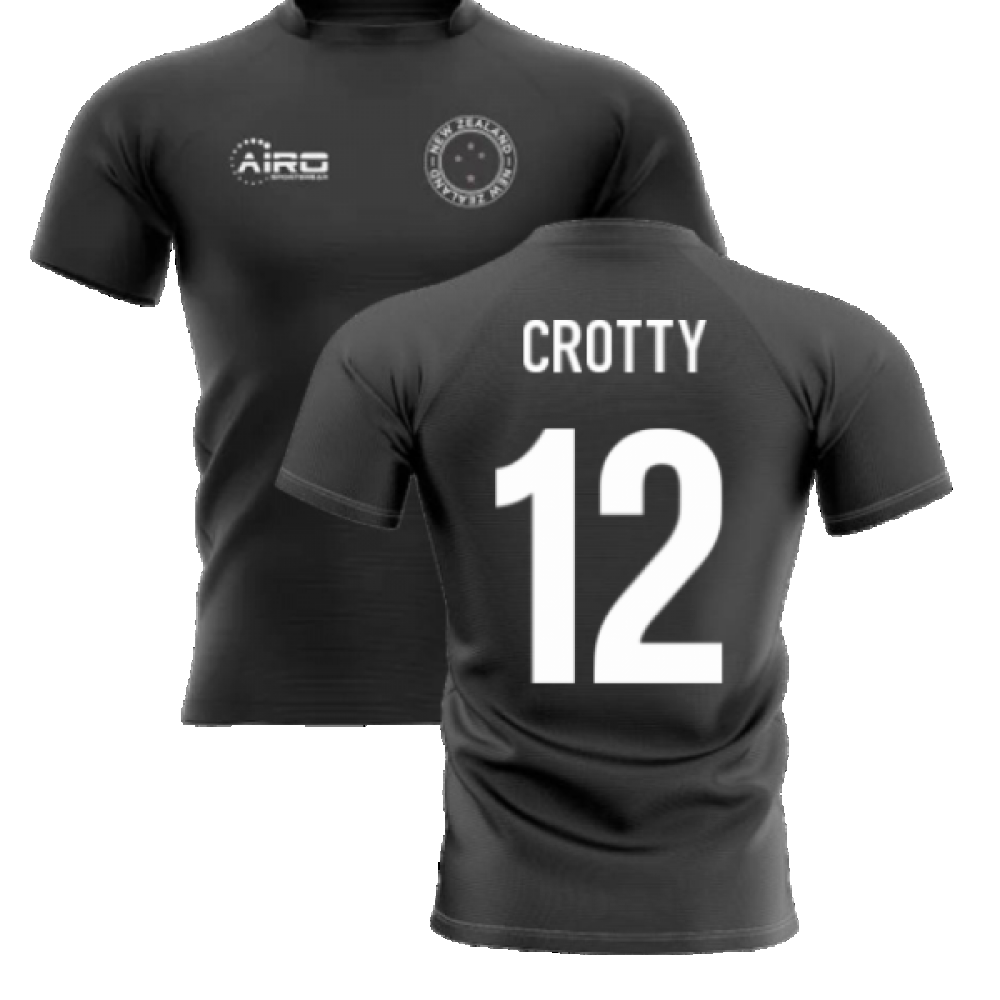 2024-2025 New Zealand Home Concept Rugby Shirt (Crotty 12) Product - Hero Shirts Airo Sportswear   