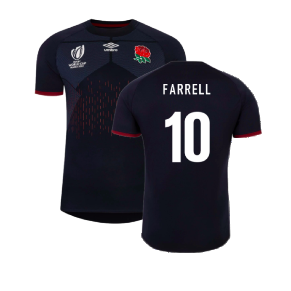 England RWC 2023 Rugby Alternate Jersey (Farrell 10) Product - Hero Shirts Umbro   