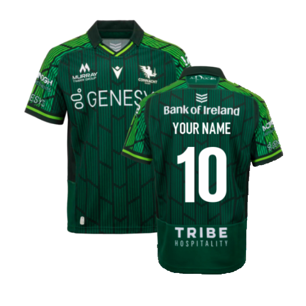 2023-2024 Connacht Rugby Home Replica Shirt (Kids) (Your Name) Product - Hero Shirts Macron   