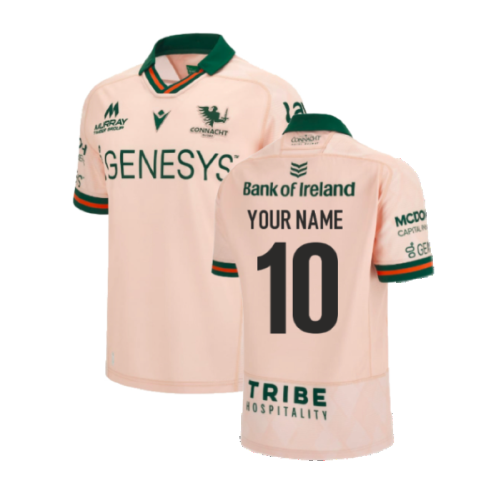 2023-2024 Connacht Rugby Away Replica Shirt (Your Name) Product - Hero Shirts Macron   