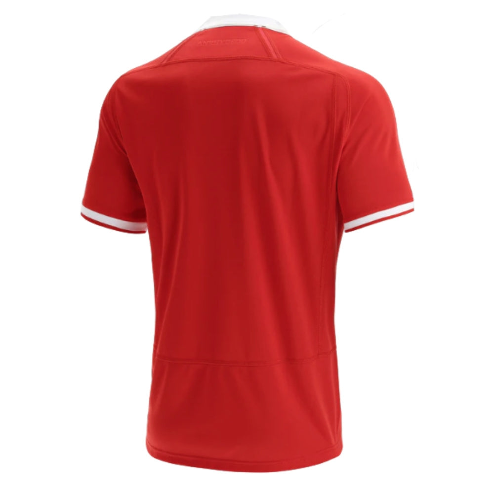 2022-2023 Wales Home Pathway Rugby Shirt (Your Name) Product - Hero Shirts Macron   