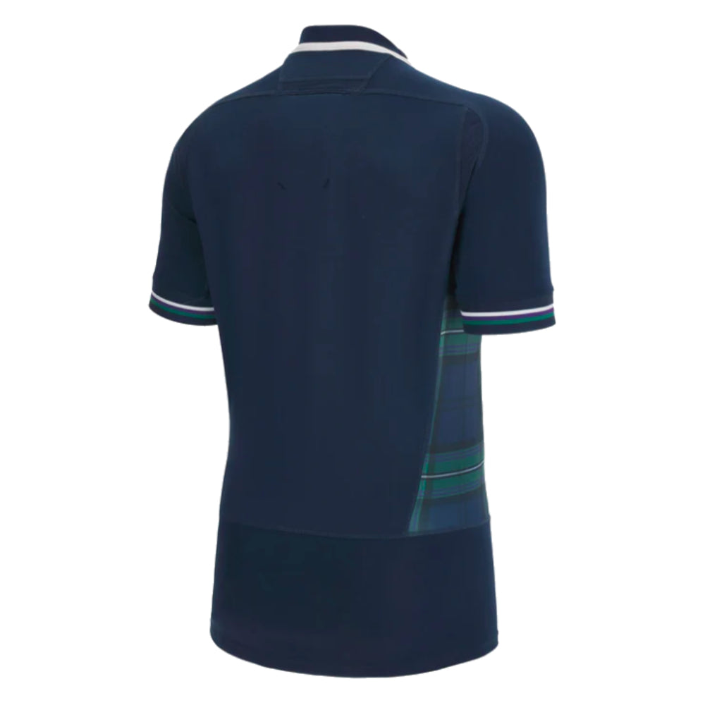 Scotland RWC 2023 Limited Edition Bodyfit Home Rugby Shirt (Your Name) Product - Hero Shirts Macron   