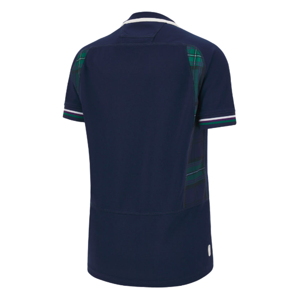 Scotland RWC 2023 Home Rugby Poly Replica Shirt (Ladies) (Your Name) Product - Hero Shirts Macron   