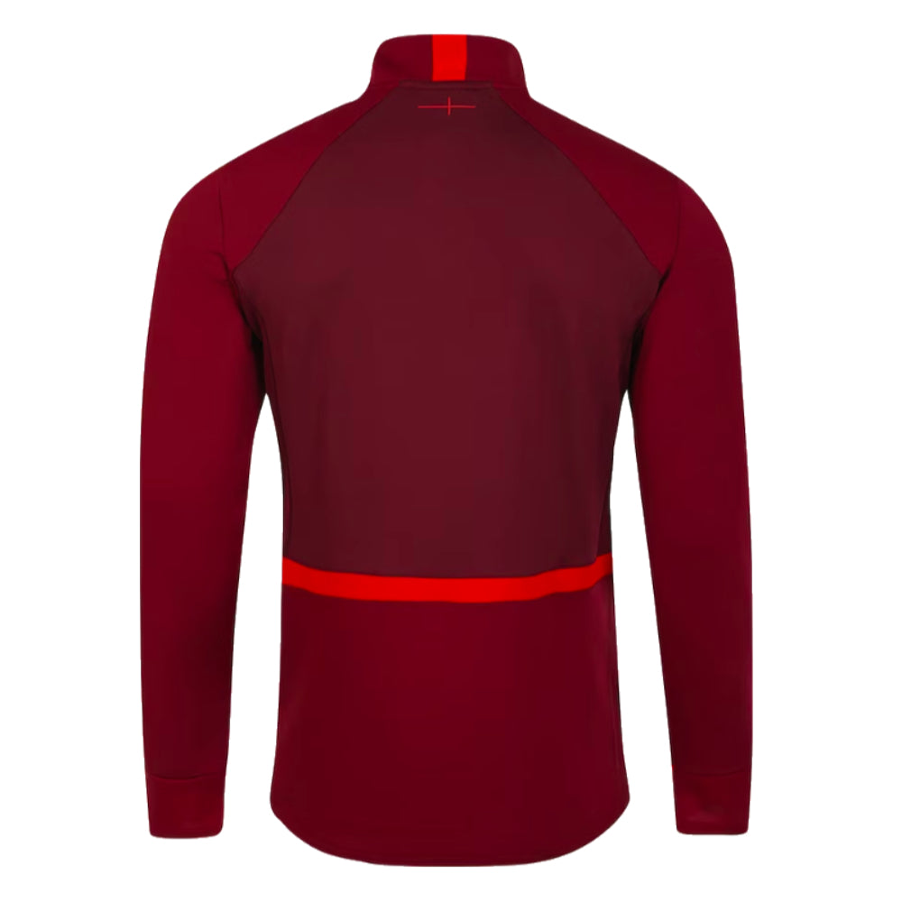 2023-2024 England Rugby Midlayer Top (Tibetan Red) Product - Training Tops Umbro   