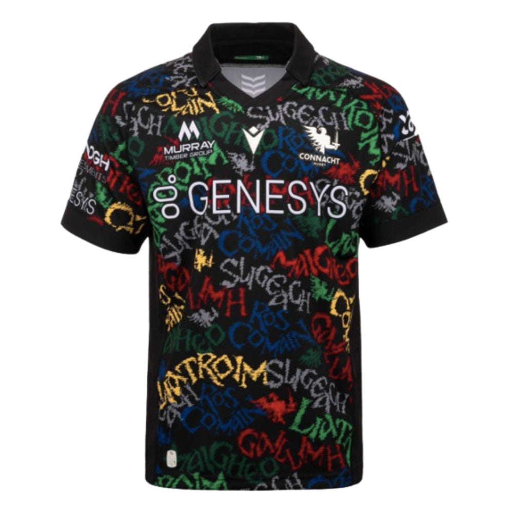 2023-2024 Connacht Rugby Euro Poly Replica Shirt Product - Football Shirts Macron   